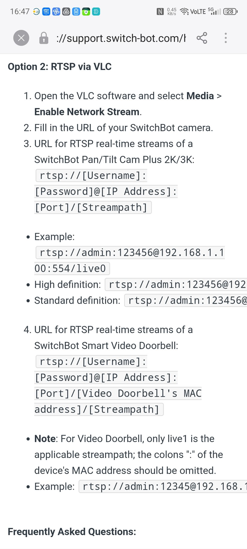 Damit die Einbindung des Videostreams in andere Systeme wie Home Assistant funktioniert, muss zuvor ein Kamera-Konto angelegt werden. Damit wird der RTSP-Stream aktiviert. 