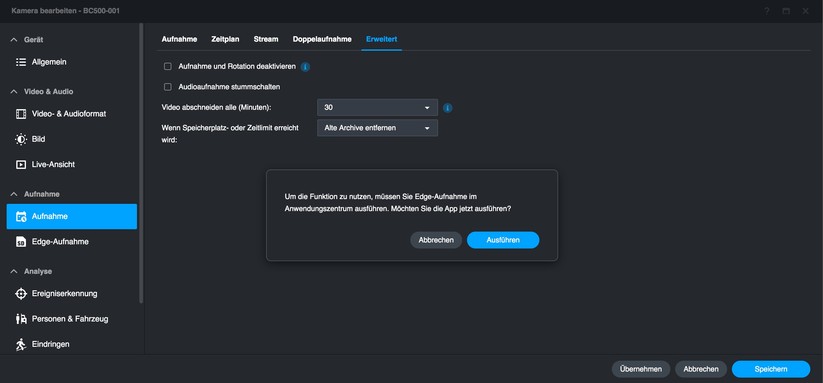 Synology BC500: Setup und Einstellungen