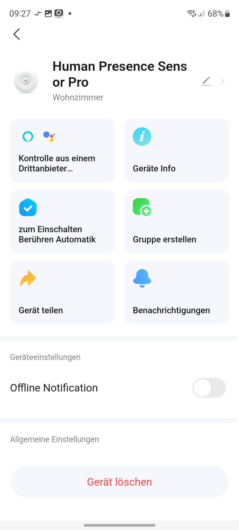 Präsenzmelder Neo Human Presence Sensor Pro: Set-up und Betrieb mit der Tuya-App