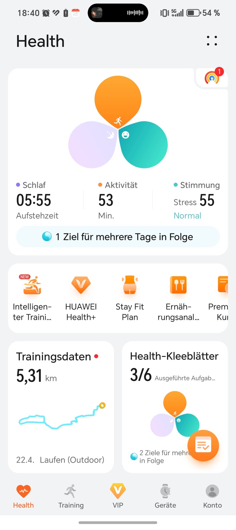 Huawei Watch Fit 5 Pro - Health App