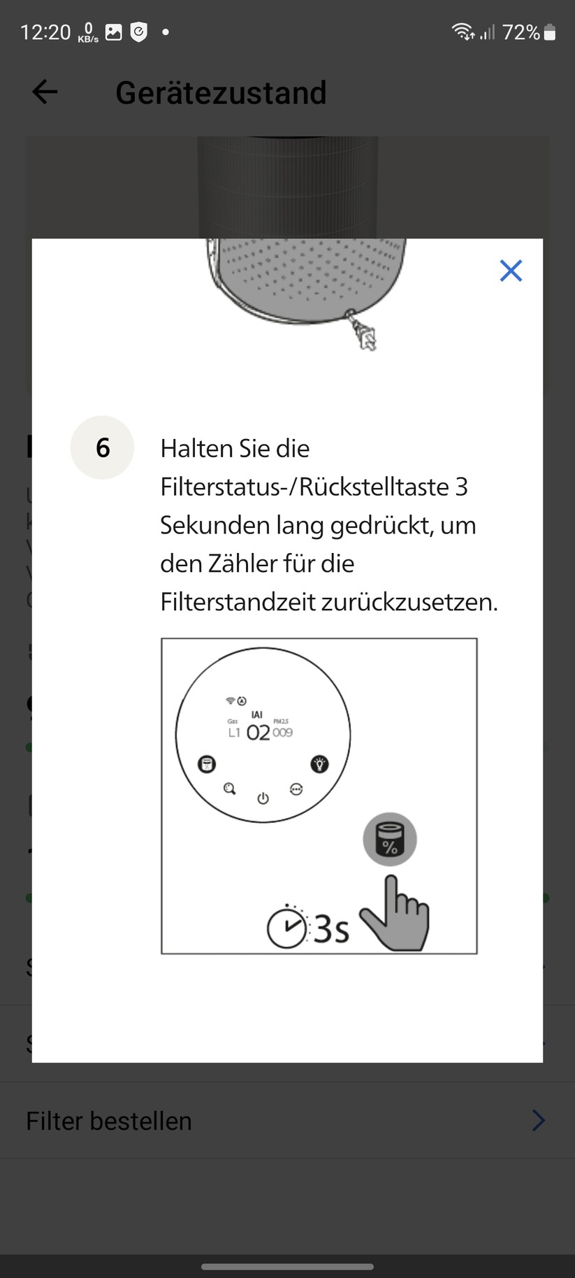 Philips AC3033/10: Erklärungen zur Luftqualität und Filterwechsel