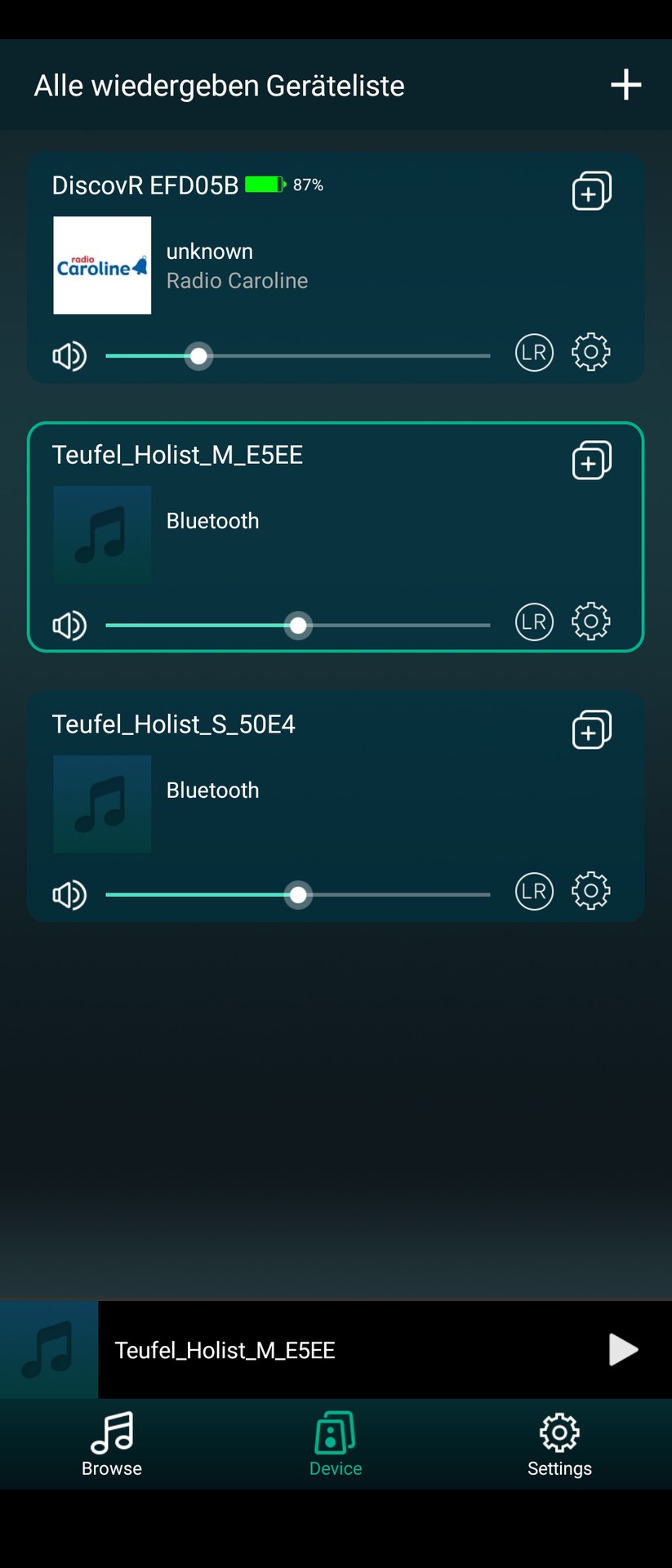 Teufel Holist M - Bilder App