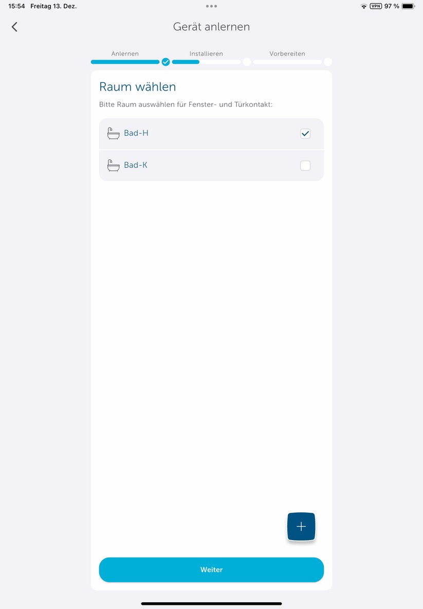 Koppelung des Fenstersensors
