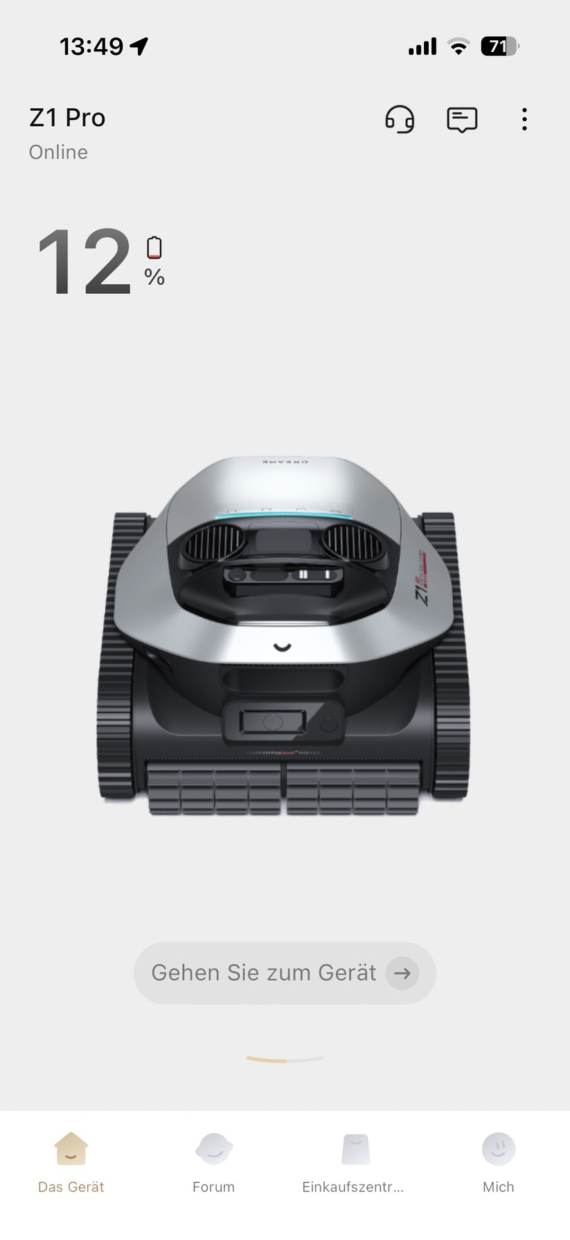 Dreame Z1 Pro Poolroboter - Bilder App 