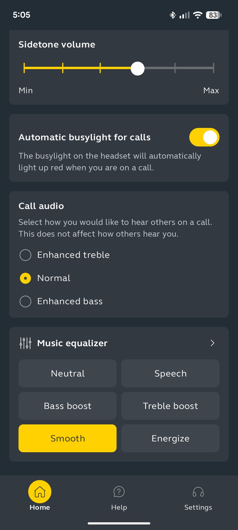 Jabra Evolve3 85 - Bilder Smartphone-App
