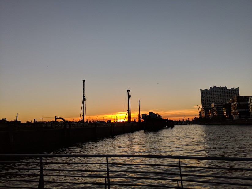 Aufnahme bei Sonnenuntergang