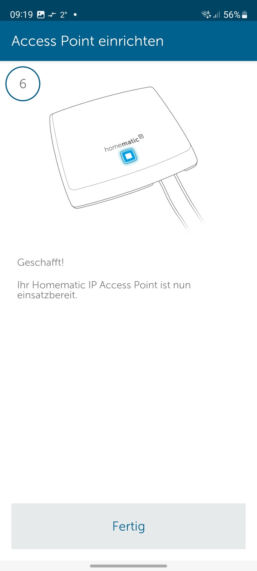 Homematic IP App: Koppelung des Access Points