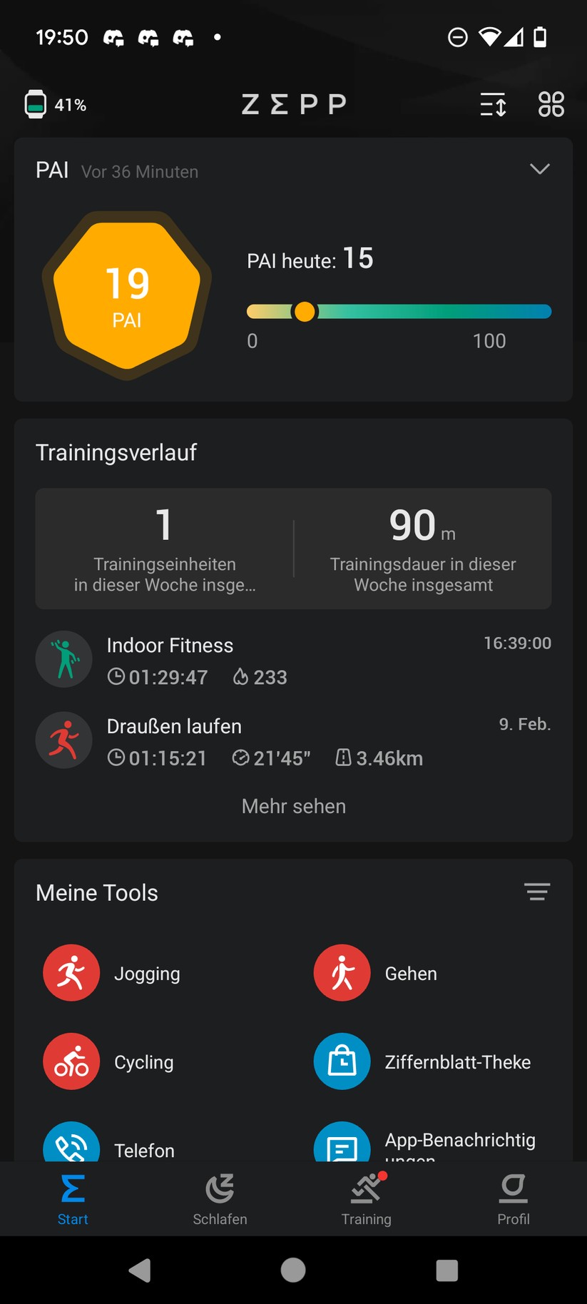 Amazfit Active - Zepp-App