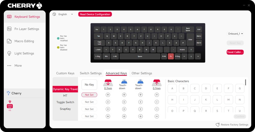 Cherry Xtrfy K5 Pro TMR Compact - Bilder App 