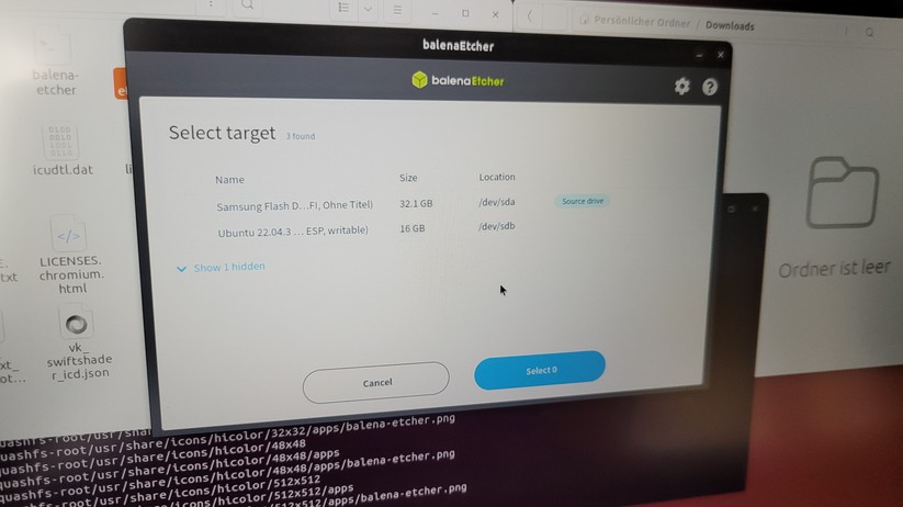 Home Assistant auf Mini-PC flashen mit Linux-USB-Stick
