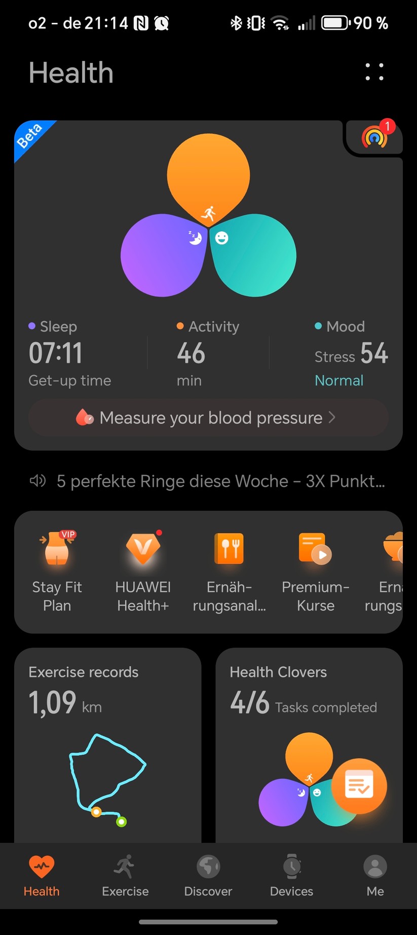 Huawei Watch GT 6 Pro - Health App