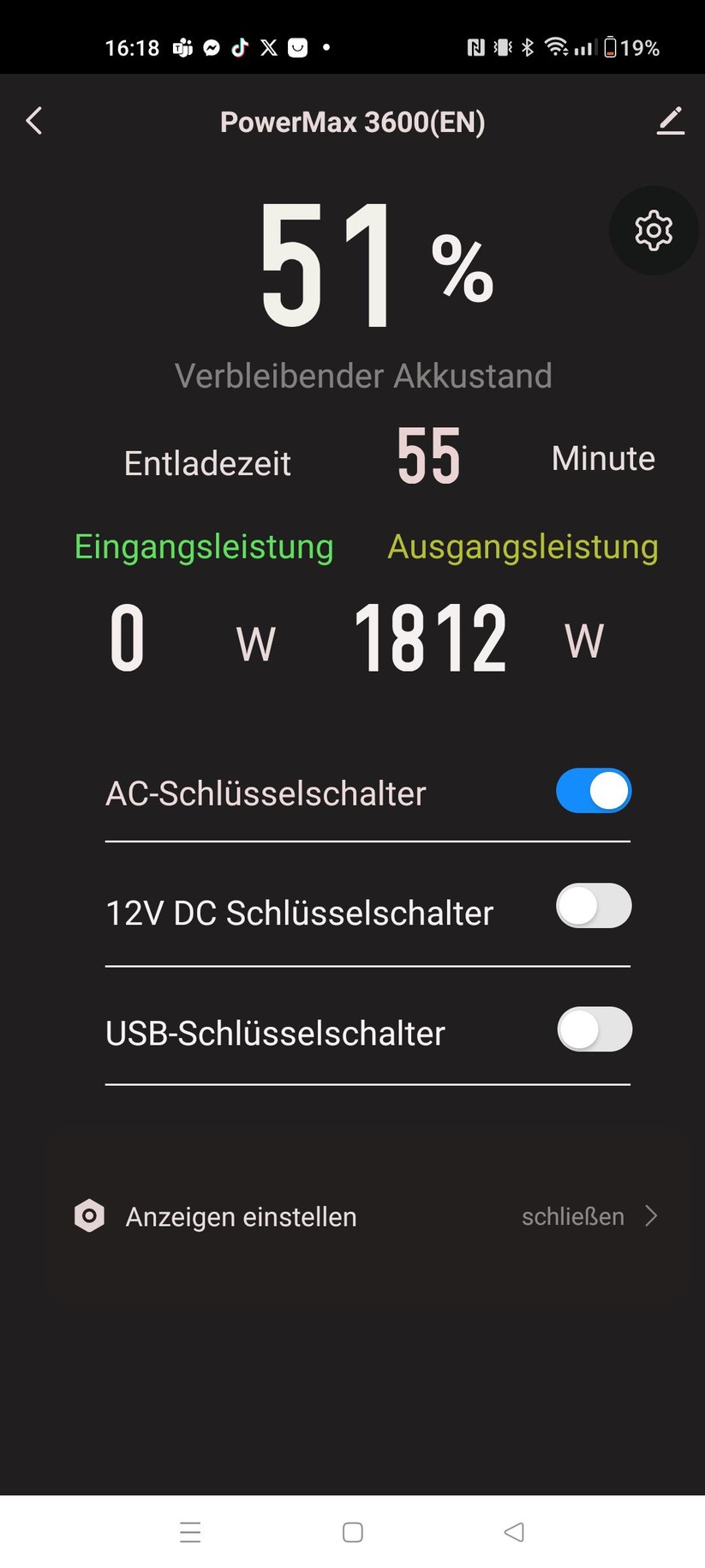 Blackview Oscal Powermax 3600 – Tuya-App