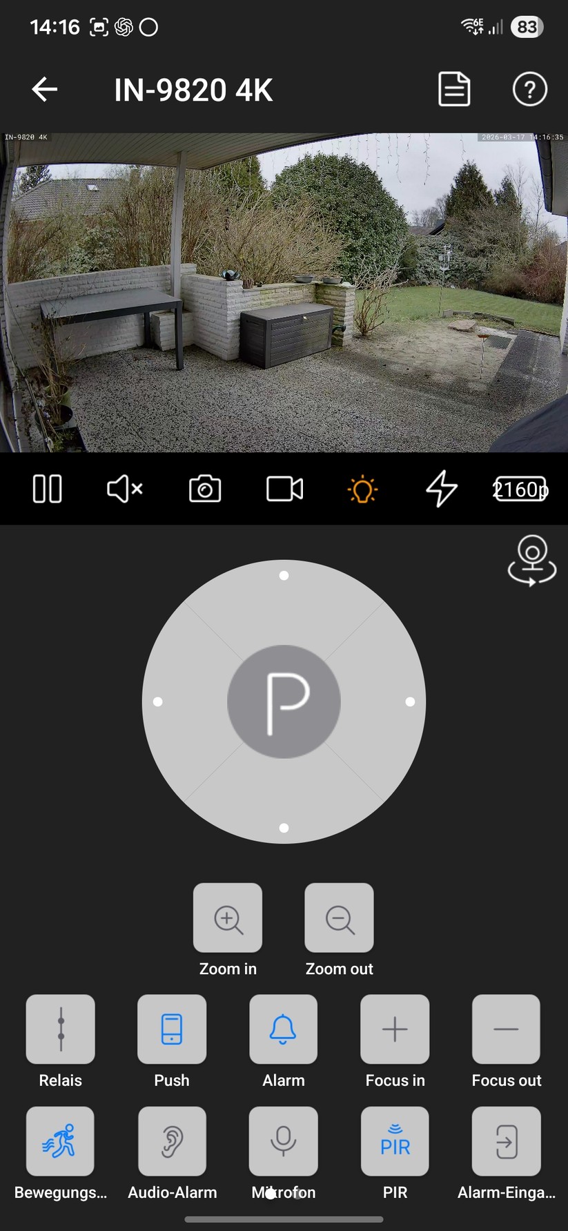 Instar IN-9820 4K: Die Steuerung der Überwachungskamera gelingt mit App oder Browser. Zudem kann sie auch in Smart-Home-Zentralen wie Home Assistant (Onvif, MQTT) und Drittherstellerlösungen wie Synology Surveillance Station eingebunden werden.