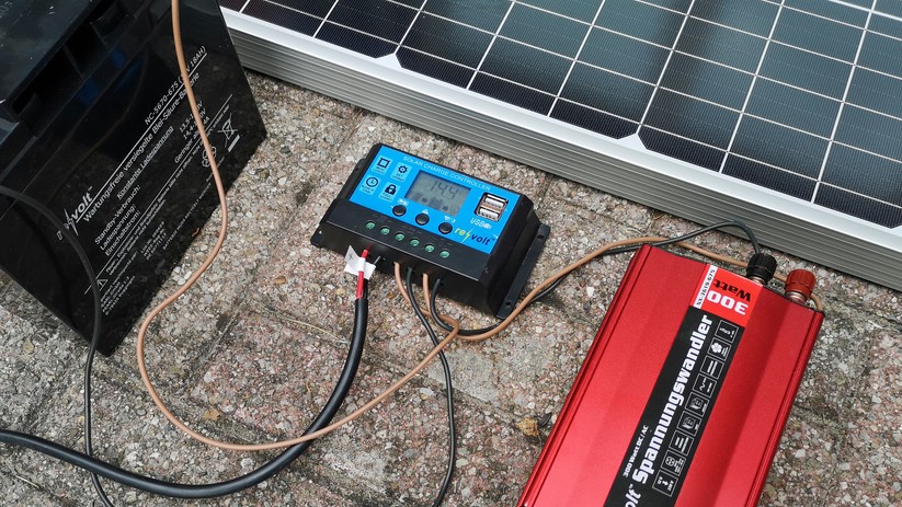 Für den Dauerbetrieb von Kleinverbrauchern ist dieses Testsystem ausreichend. Stärkere Verbraucher können nur zeitweise oder gar nicht verwendet werden.