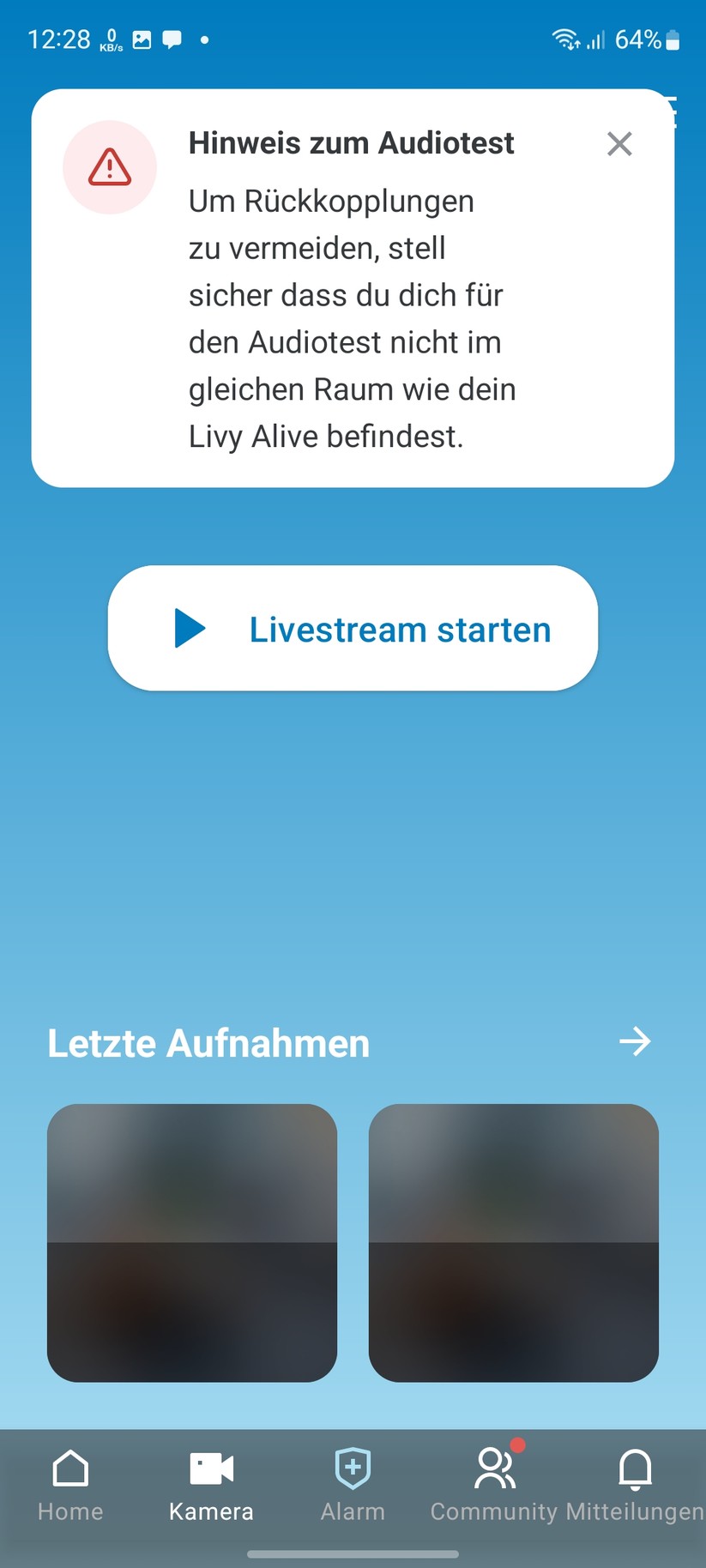 Livy Alive: Einstellungen