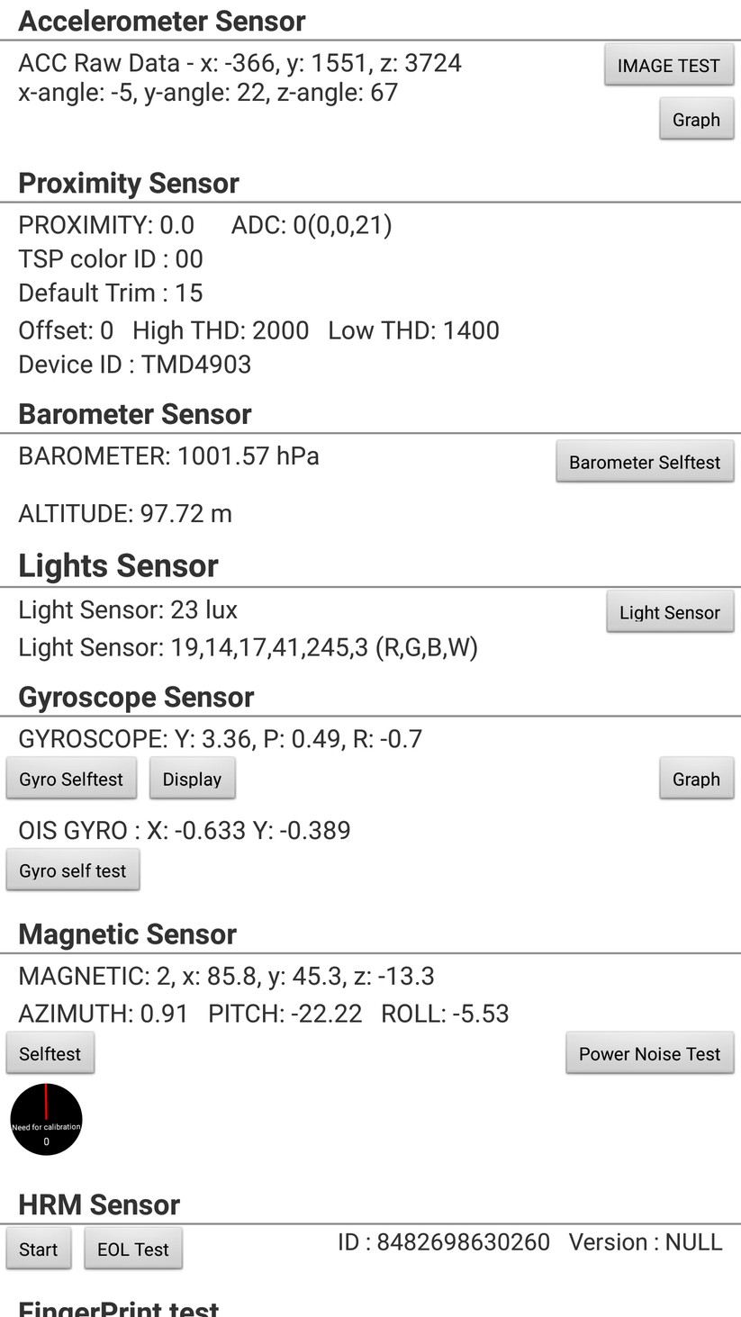 Aktuelle Samsung-Handys haben im System die Möglichkeit zur Kalibrierung des Kompass.