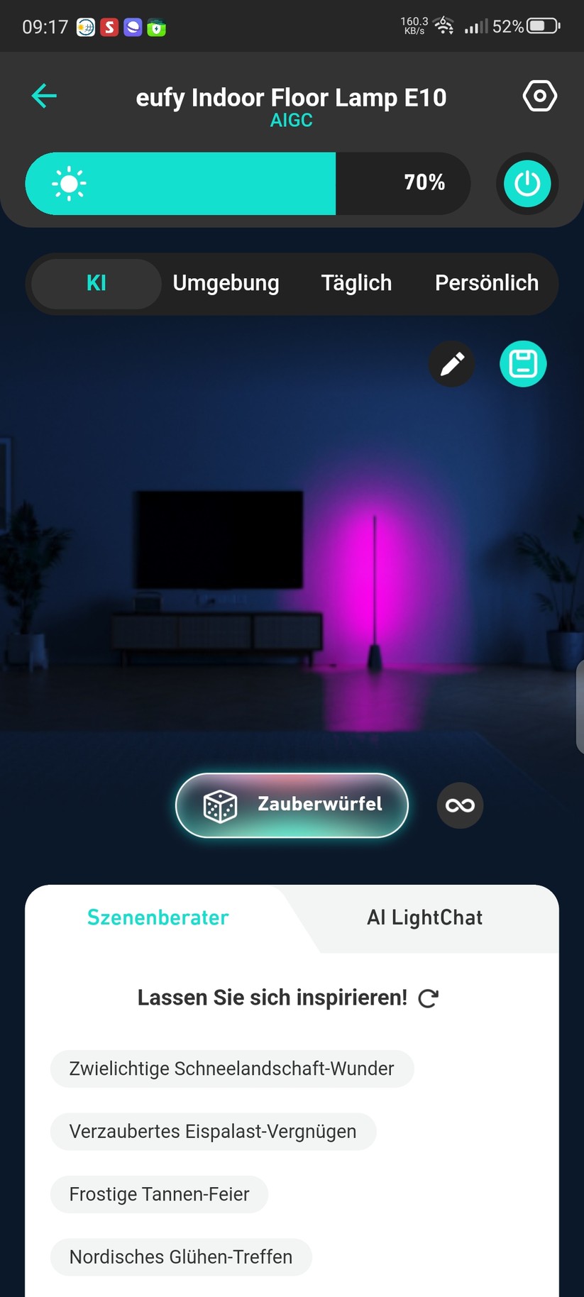 Eufy Indoor Floor Lamp E10: App