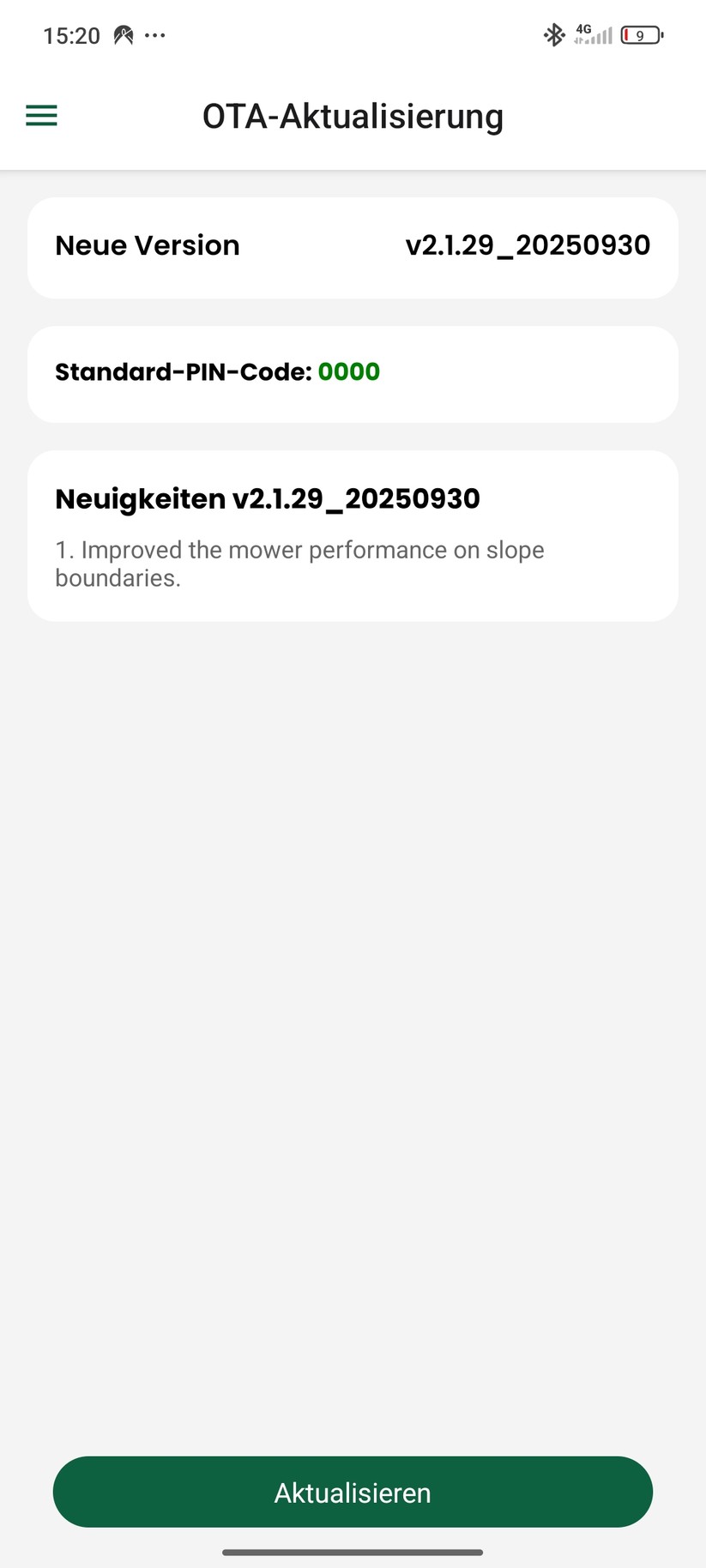 Die Lymow-App bietet alle wichtigen Grundfunktionen, darunter auch das Bearbeiten von Grenzbereichen der Rasenflächen. Das ist mehr, als manche Konkurrenten selbst zwei Jahre nachdem erste drahtlose Mähroboter für Endverbraucher auf den Markt kamen, bieten.