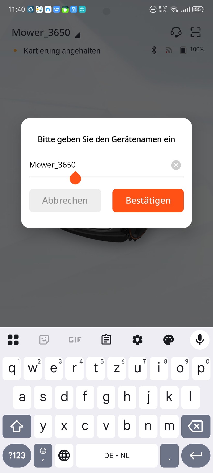  Inbetriebnahme und Kartierung