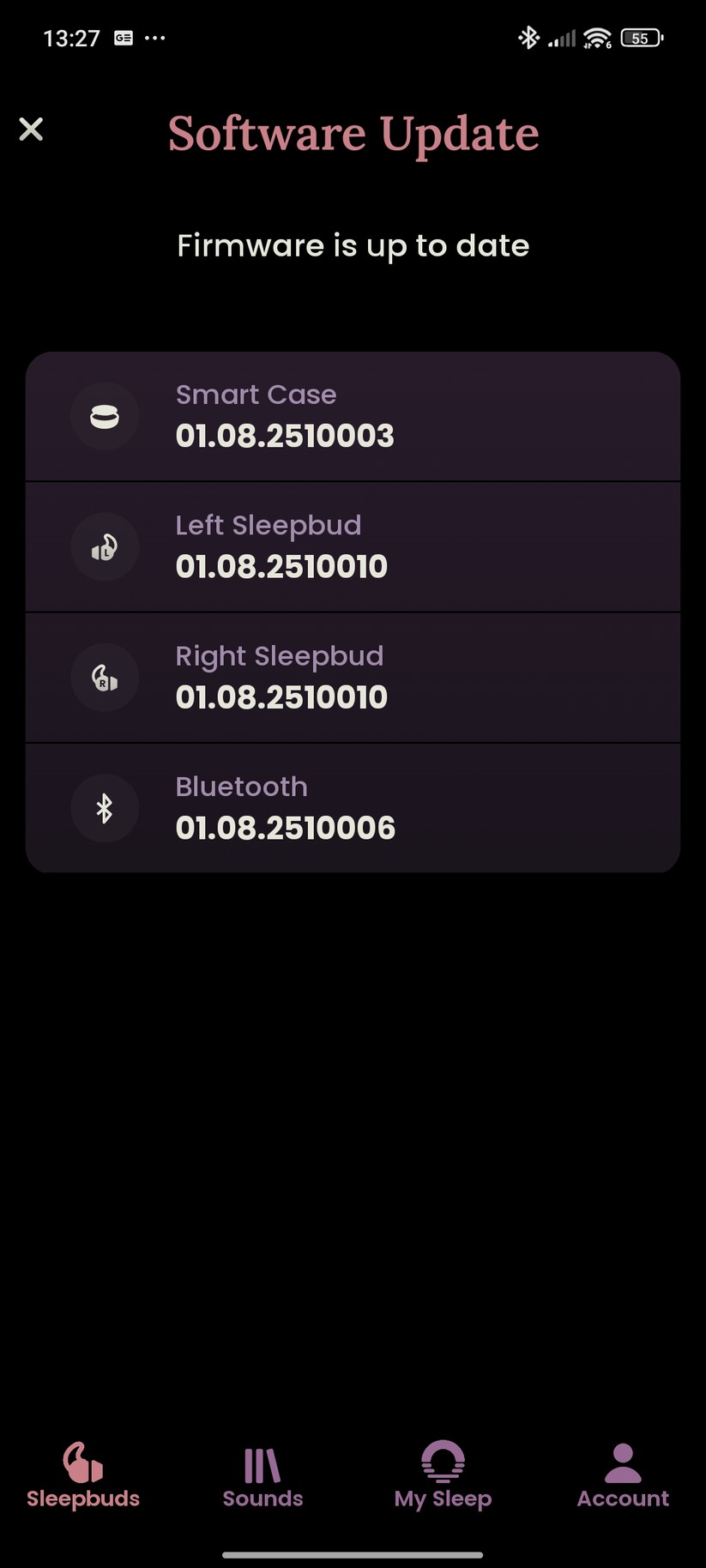 Ozlo Sleepbuds Screenshot