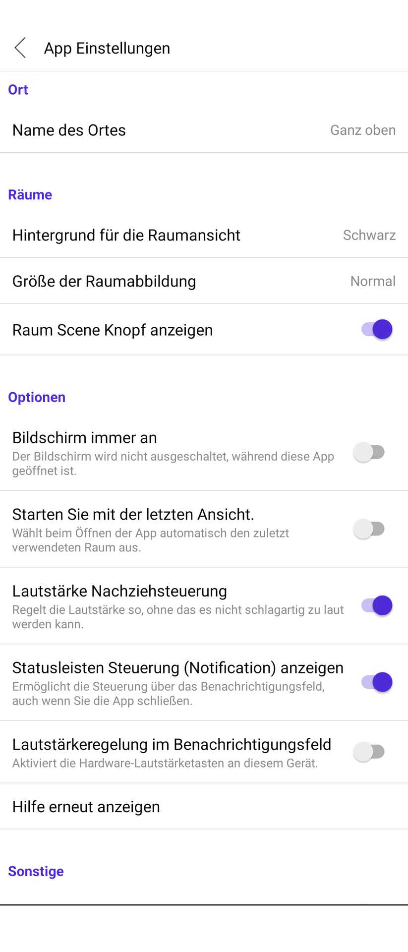 Yamaha Musiccast 50 - App