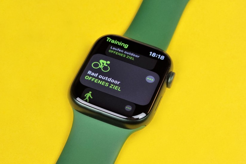Apple Watch Series 7: Für Sportler stehen diverse Trainingsfunktionen zur Verfügung.