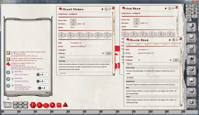 Fantasy Grounds beeindruckt optisch. 