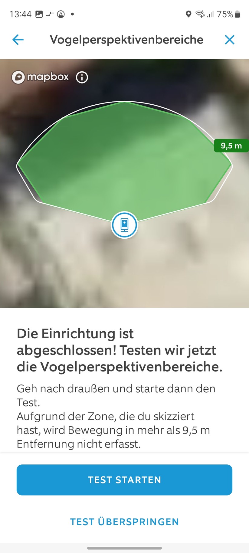 Ring Stick Up Cam Pro Akku: Die Einrichtung ist einfach und bietet viele Erläuterungen zur Kamera. Vorbildlich.