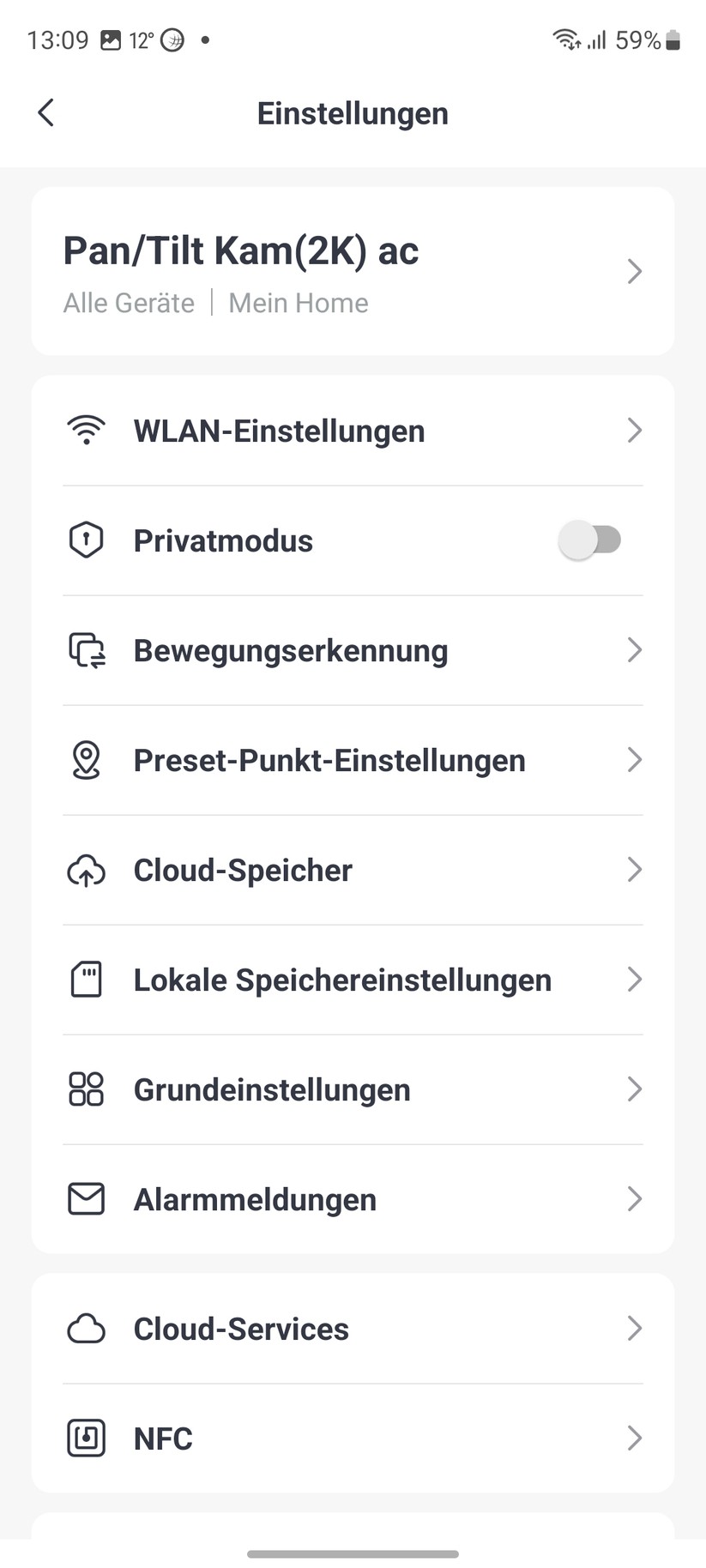 Switchbot PTZ-Überwachungskamera 2K