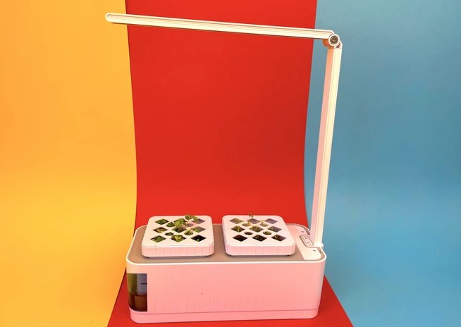 Der günstigste Indoor-Garten erfüllt bereits seinen Zweck und zieht Kräuter und Gemüse zuverlässig heran.