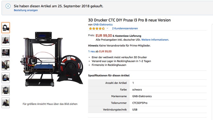 Auch wenn der Preis variiert, wir haben tatsächlich unter 100 Euro bezahlt.