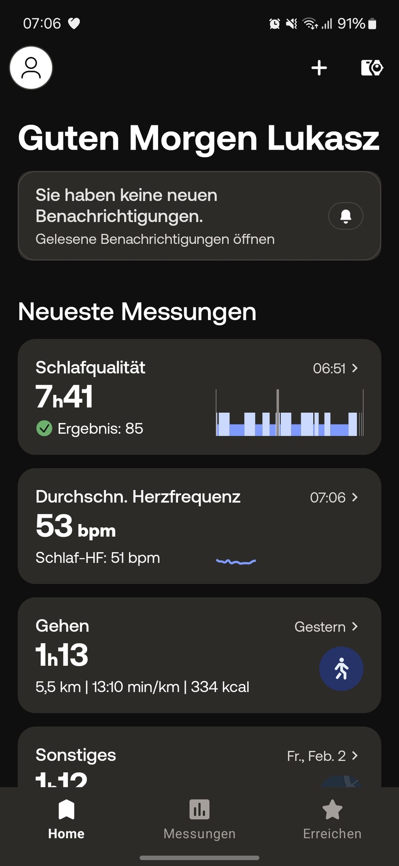 Withings Scanwatch 2 - App