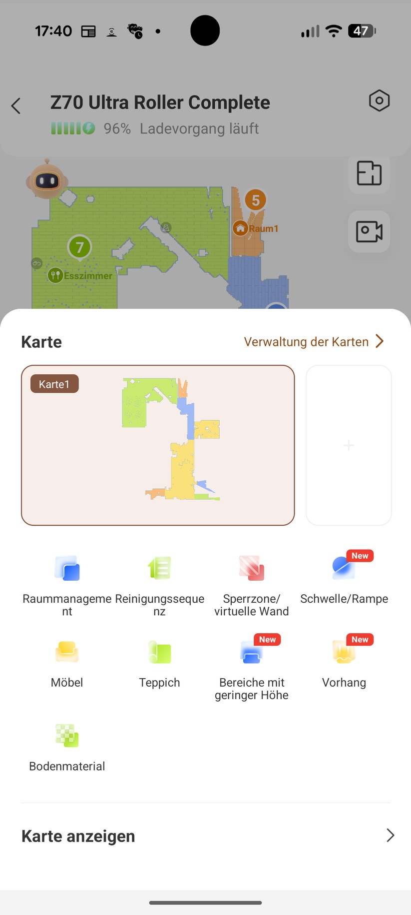 Mova Z70 Ultra Roller – App & Einrichtung