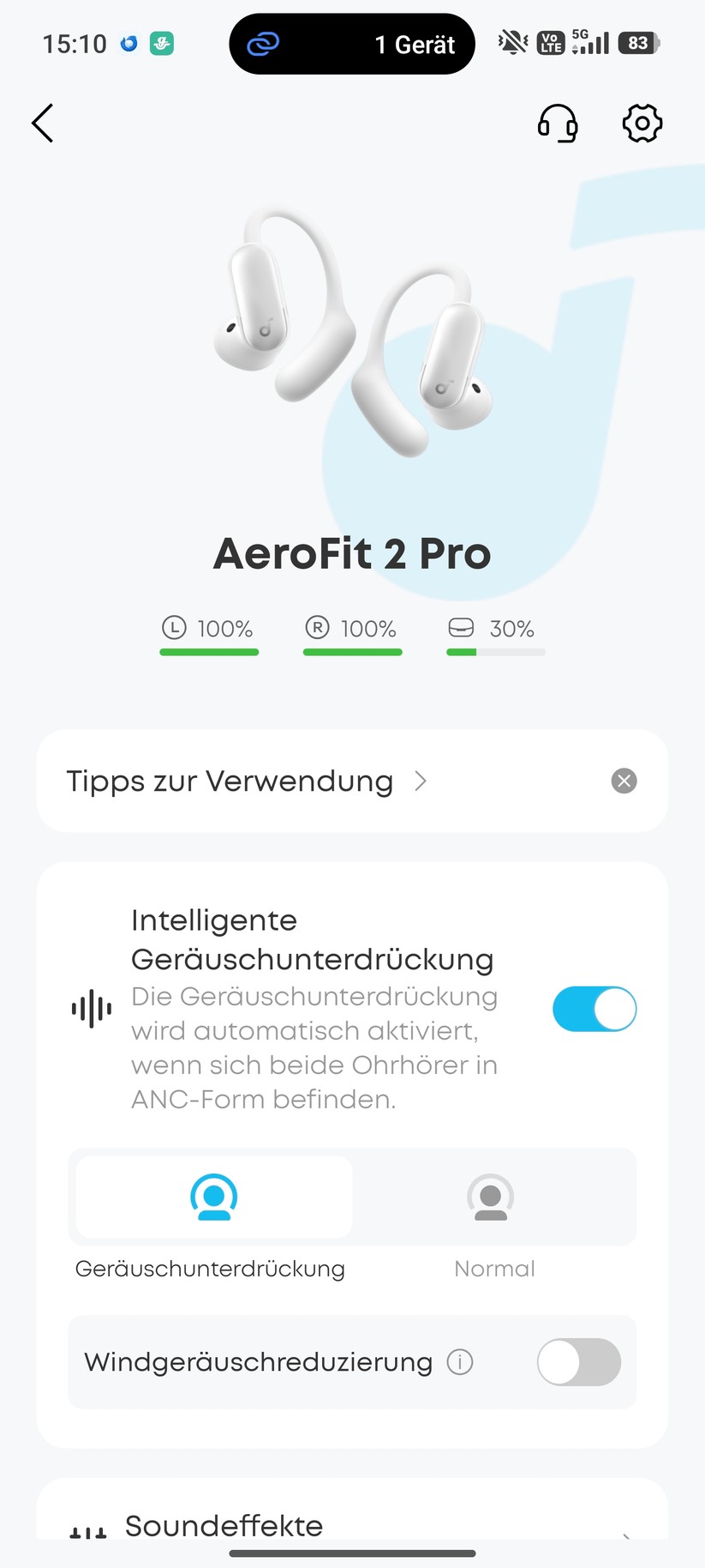 Soundcore Aerofit 2 Pro Screenshot