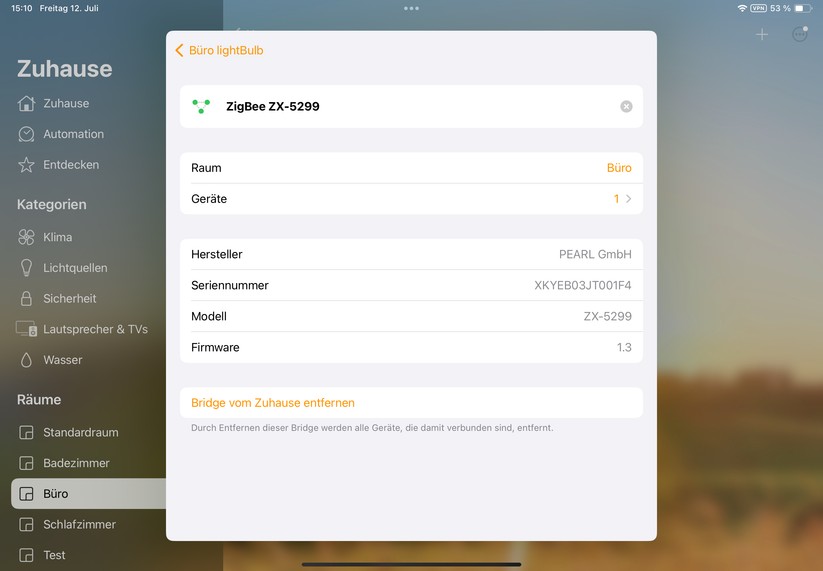 Zigbee-Gateway 7links ZX-5299 im Test: Tuya-Geräte mit Zigbee unter Homekit verwenden