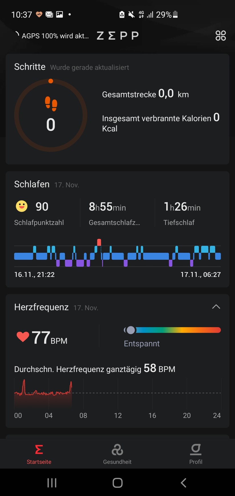  Die App zur Amazfit T Rex 2 im Test
