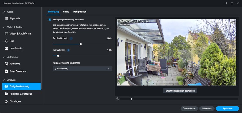 Synology BC500: Setup und Einstellungen