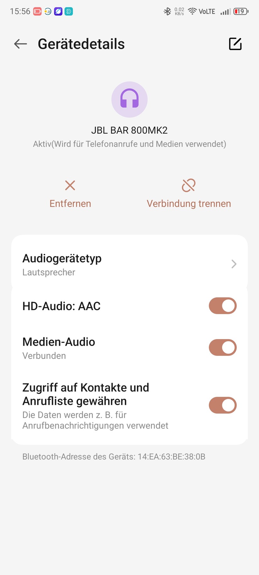 Die Einrichtung der Soundbar erfolgt mit der App JBL One
