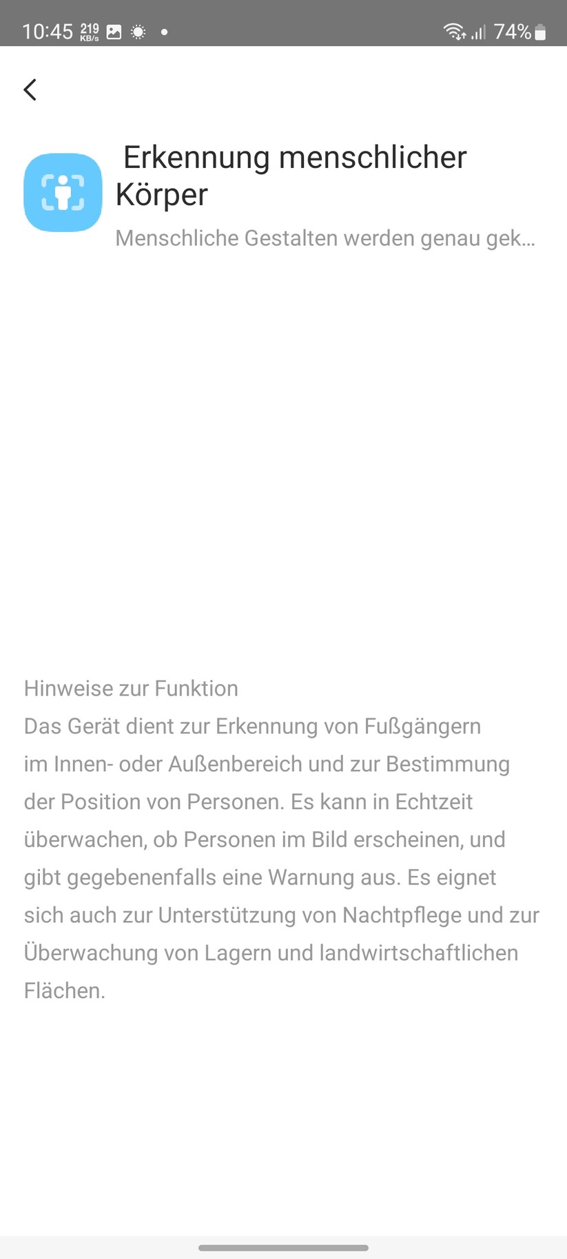 Ezviz C8W Pro 2K: Einstellungen