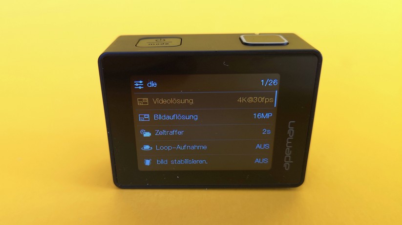 Die Bedienung ist verhältnismäßig umständlich.