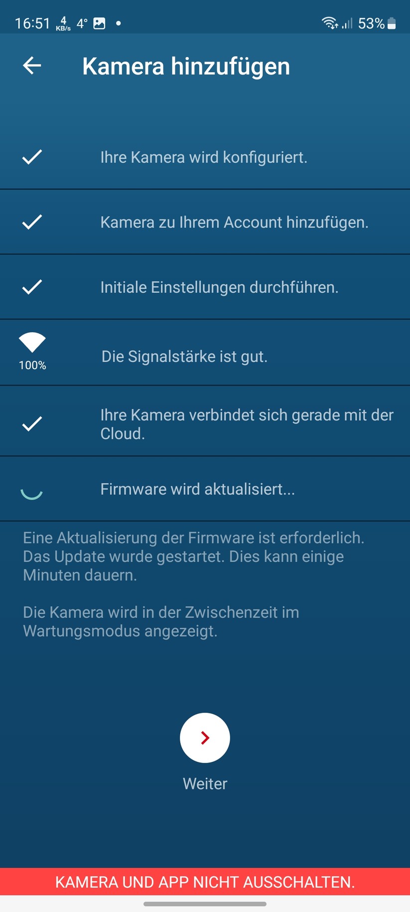 Bosch Eyes Innenkamera II: Einrichtung