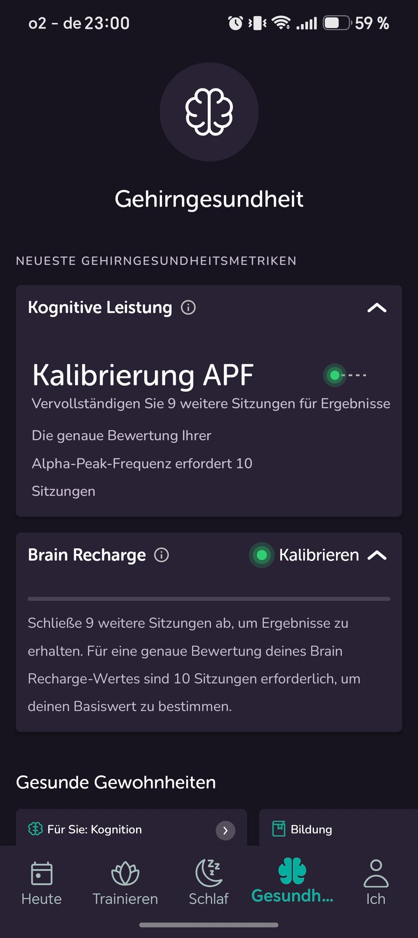 Muse S Athena: Gesundheit