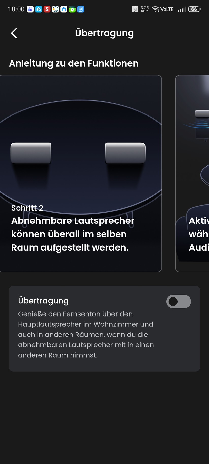 Mit der App JBL One wird die JBL BAr 1000MK2 eingerichtet.