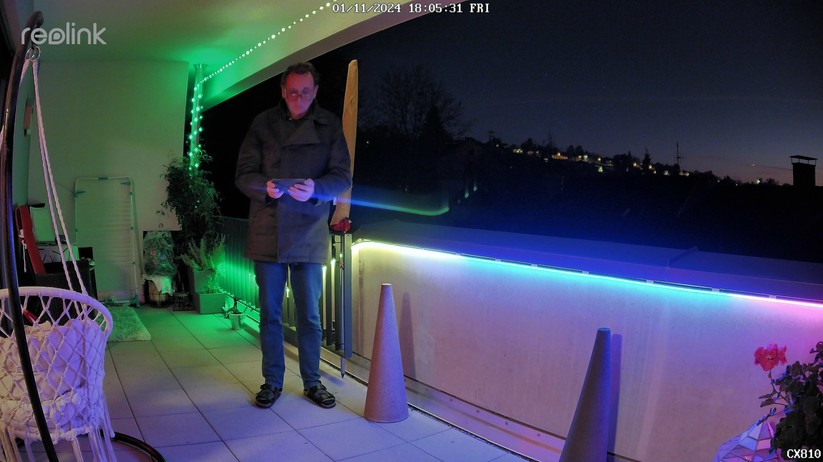 Reolink CX810: Einstellungen und Testaufnahmen