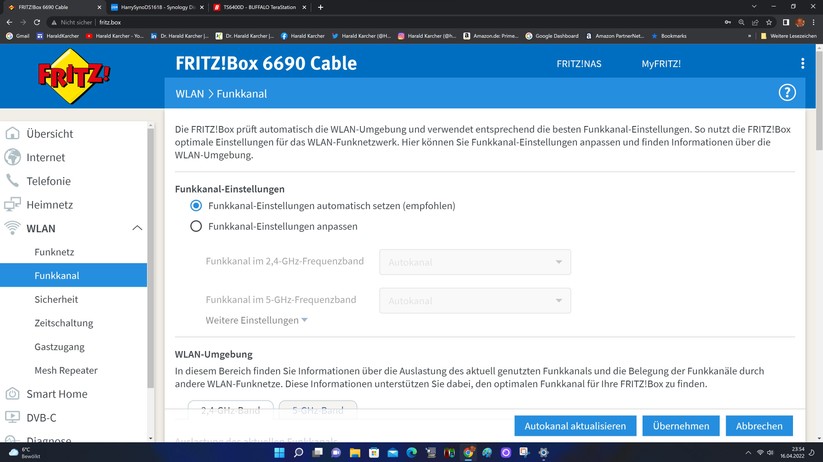 Fritzbox 6690 Cable - Konfiguration 