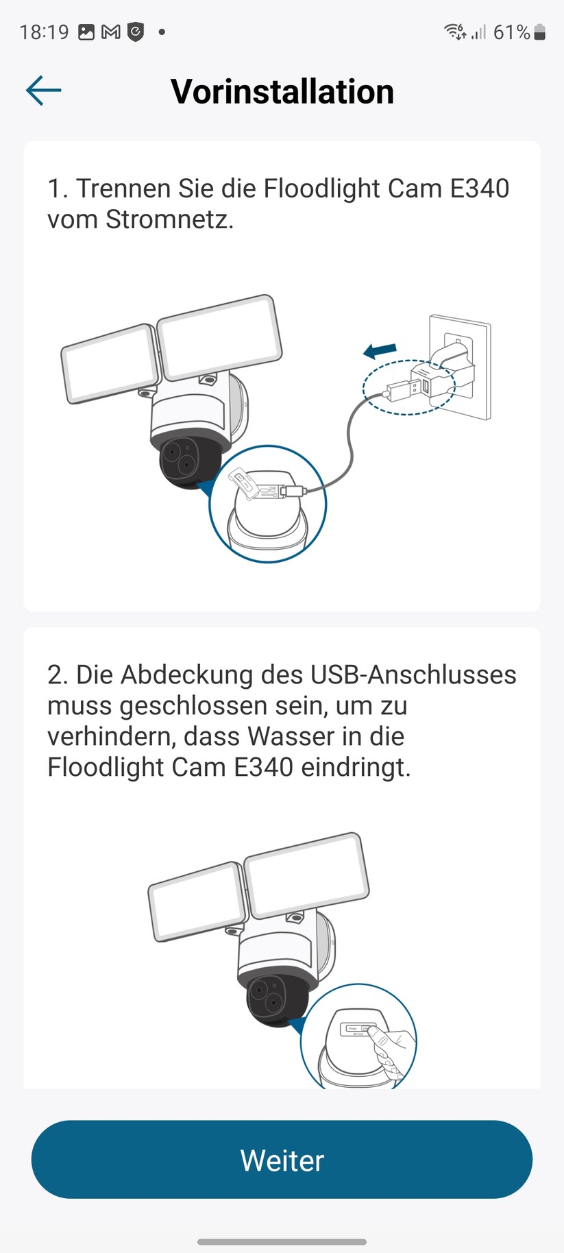 Eufy Floodlight Cam E340: Einrichtung und Einstellungen