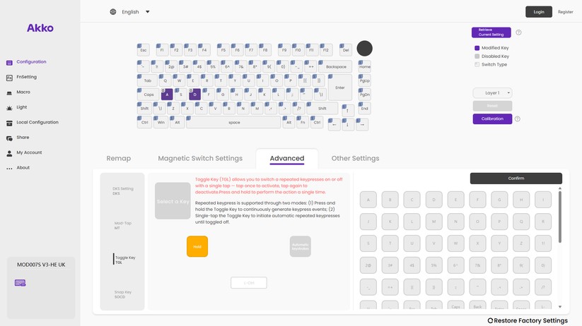 Akkogear Mod 007 HE Year of Dragon - Bilder App 