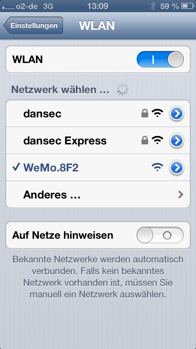 Konfiguration: WLAN verbinden