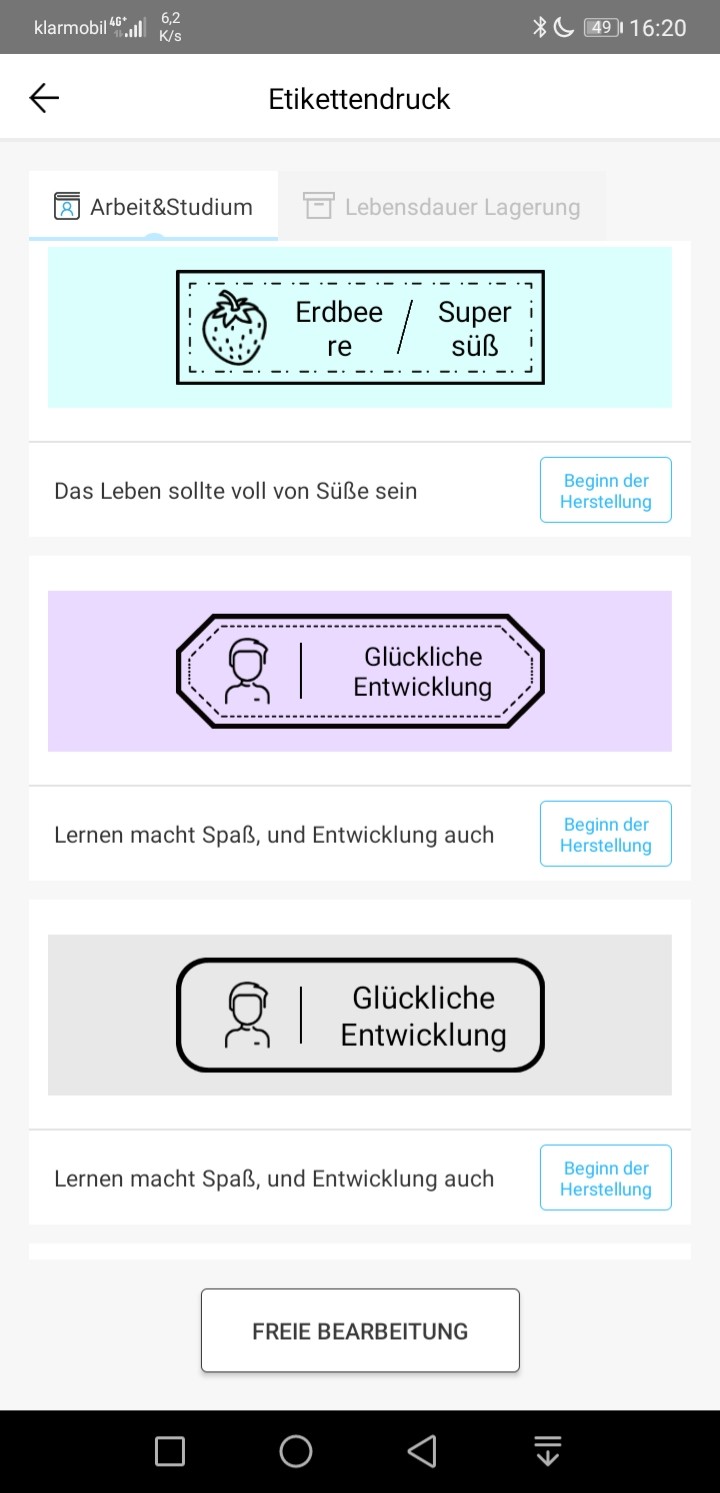 Etikettendrucker App