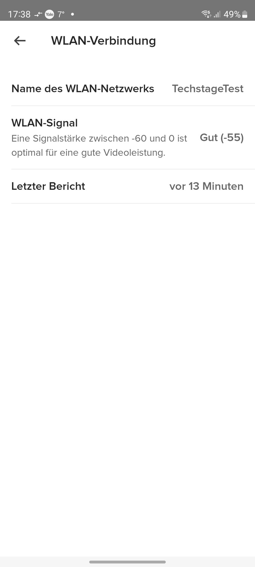 Yale Smart Outdoor Camera: Einstellungen, Aufnahmen